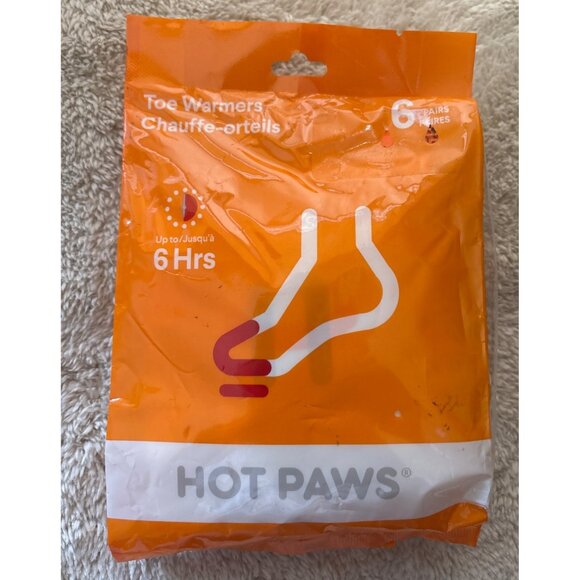 Hot Paws Toe Warmers 3 Packaages 18 Pairs - Up To 6 Hours Heat Expires 2025 - Picture 2 of 4